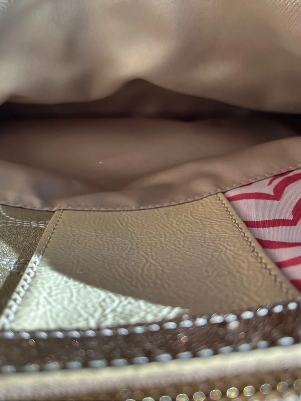 2011 COACH PINK & Gold HAMPTON PATCHWORK SATCHEL D1171-F17164: Lovely Condition!